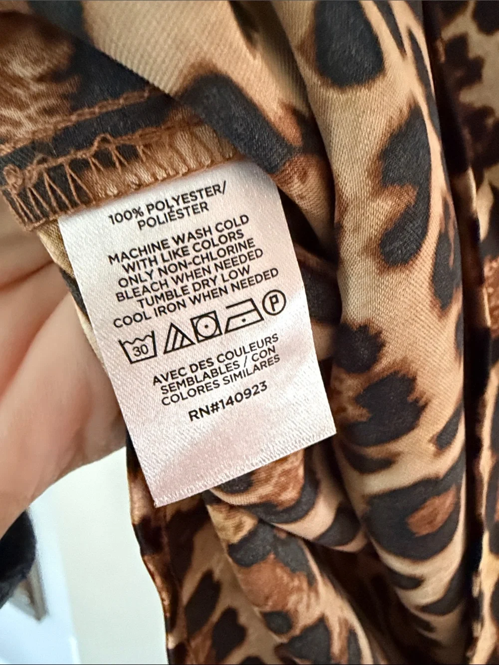 LOFT Leopard Print Cap Sleeve Blouse - Tan & Black